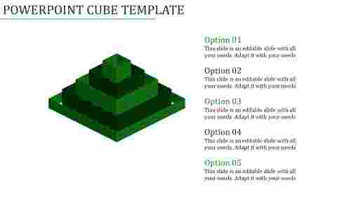 powerpoint cube template-Powerpoint Cube Template-Green